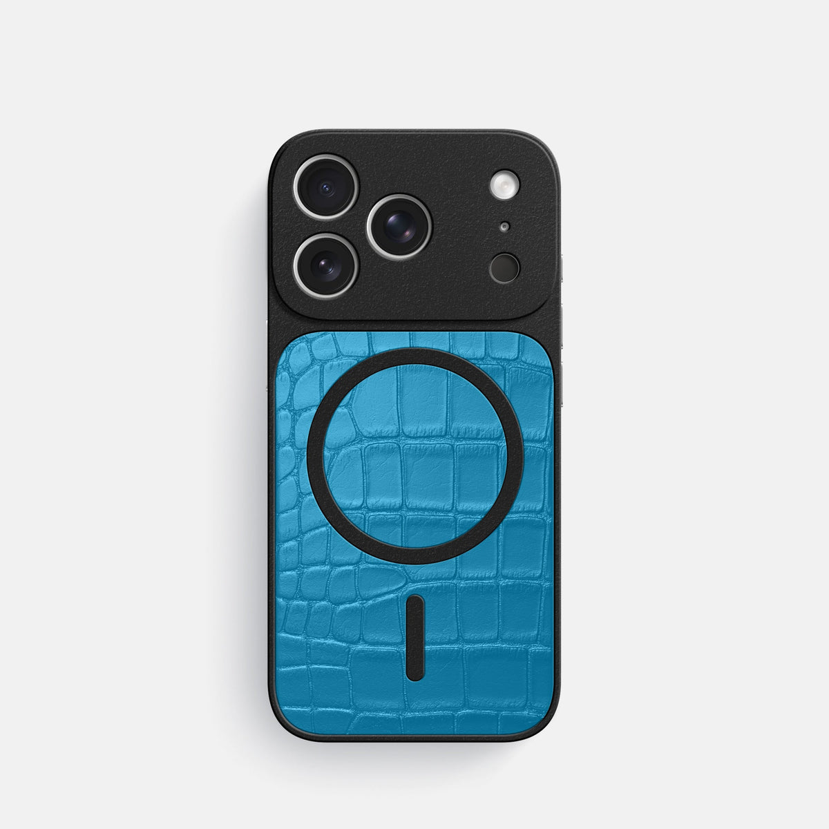 MagSafe Mask For iPhone 18 Pro In Alligator -3 | Curaçao-Blue