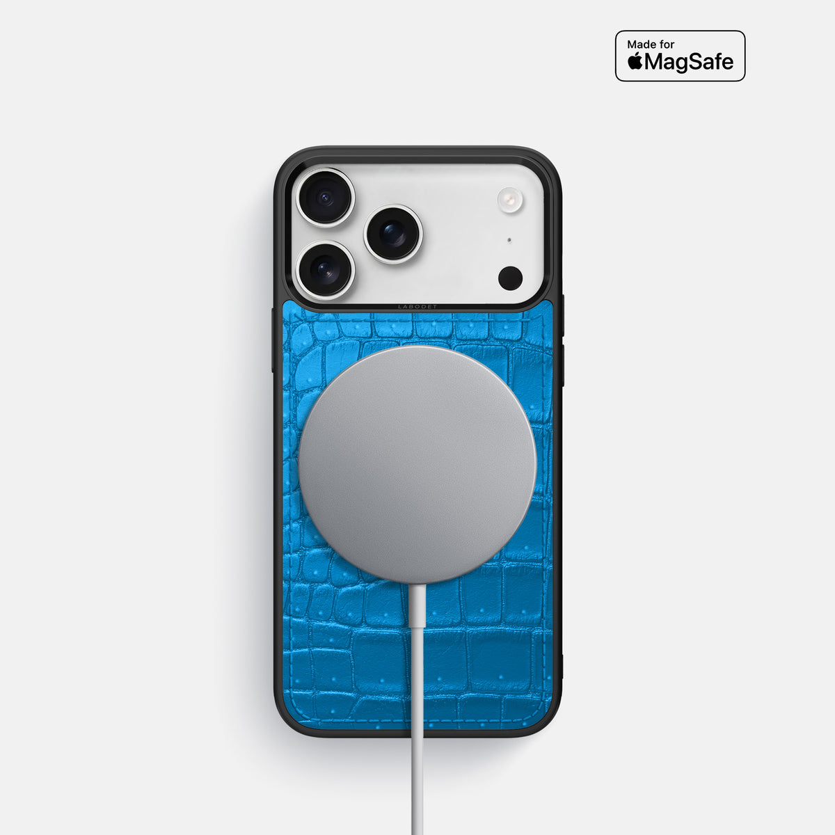 Sport Case For iPhone 17 Pro In Porosus Crocodile -5 | Blue-Lagoon