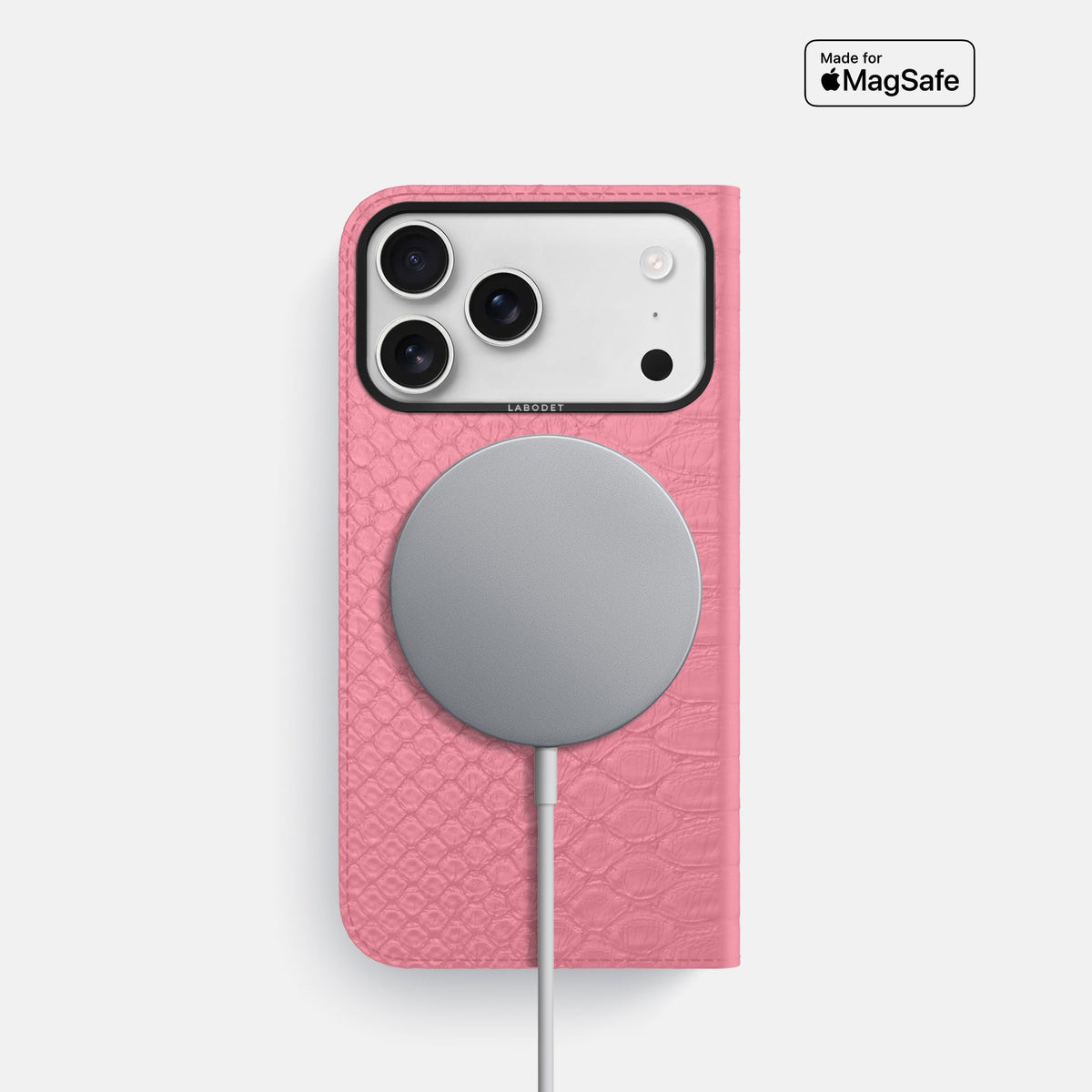 Folio Case For iPhone 18 Pro In Python -3 | Pink-Black