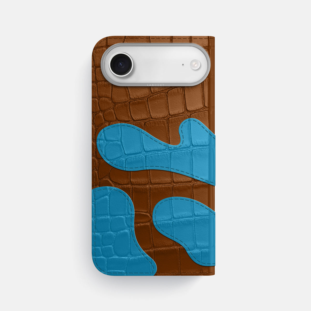 Camouflage Folio For iPhone 17 Air In Alligator -3 | Honey-Steel