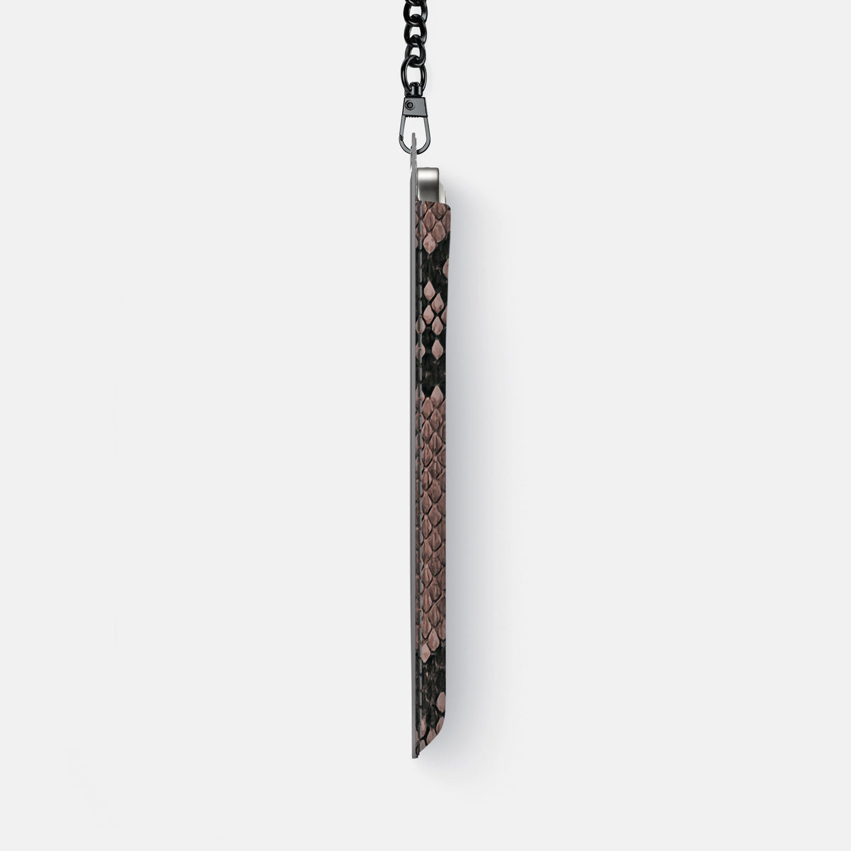 Crossbody Bag For iPhone 18 Pro Max In Deluxe Python -4 | Mahogany-Brown-Black