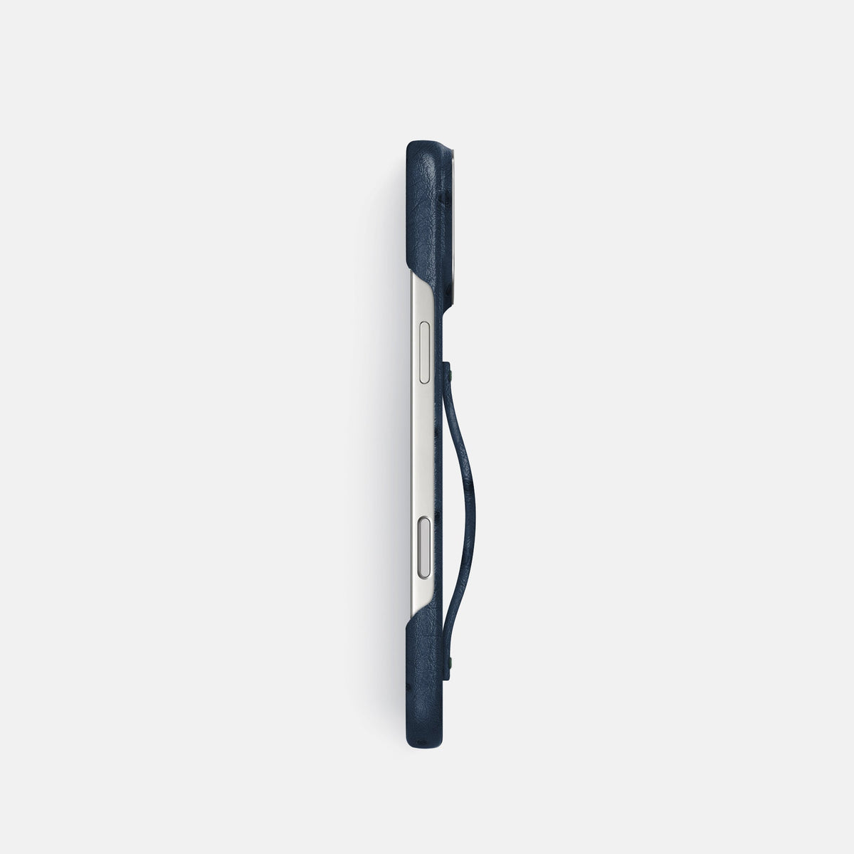 Finger Case For iPhone 18 Pro In Ostrich -3 | Navy-Blue-Steel