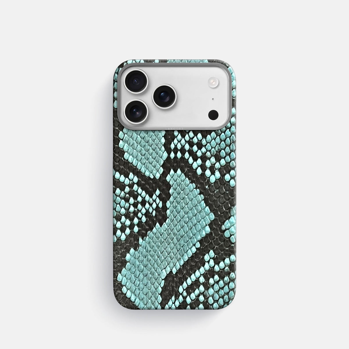 Classic Case For iPhone 18 Pro In Deluxe Python -1 | Blue-Lagoon-Steel