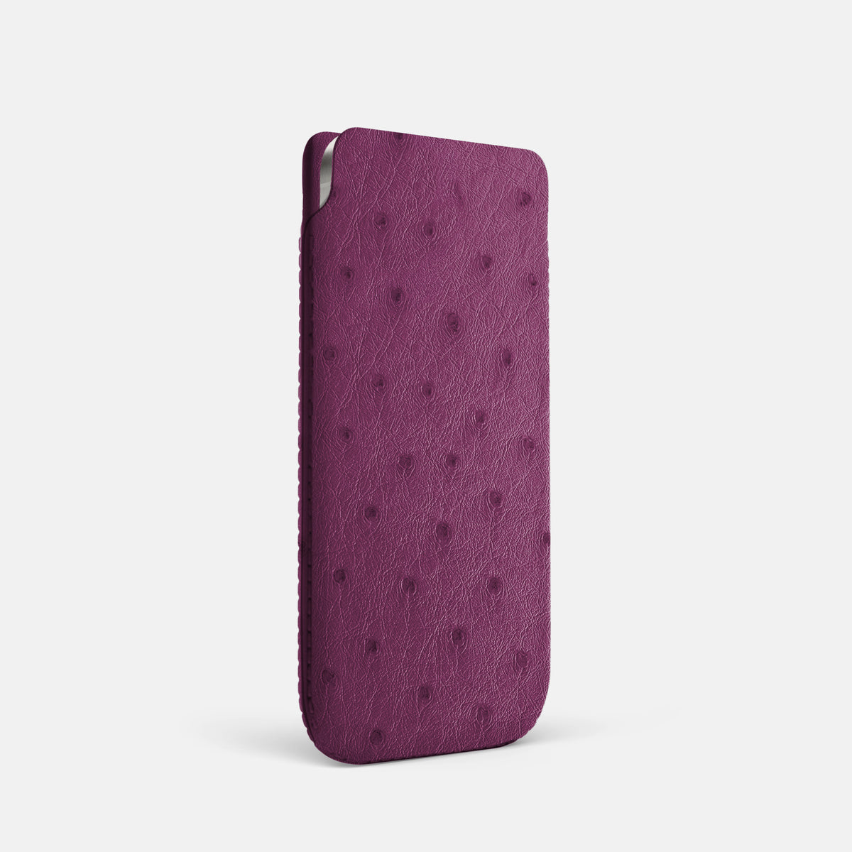 Pouch Case For iPhone 17 Pro In Ostrich -2 | Purple