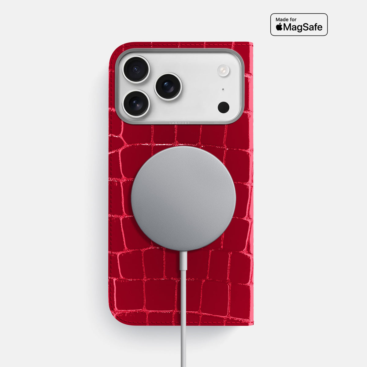 Folio Case For iPhone 18 Pro Max In Shiny Alligator -3 | Cherry-Steel