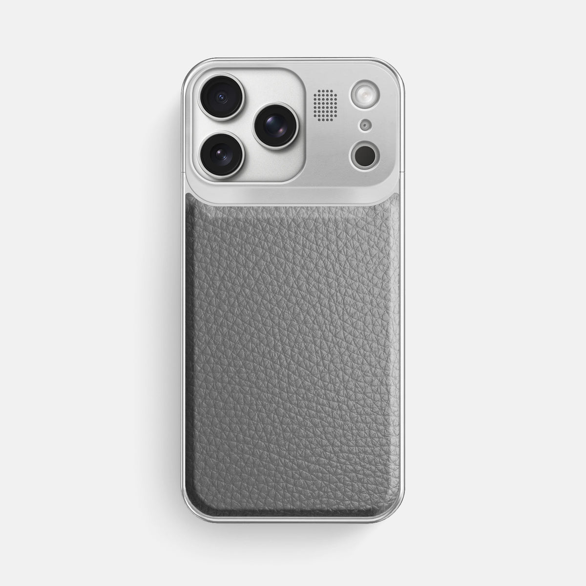 Metal Case For iPhone 17 Pro Max In Calf -1 | Souris-Steel