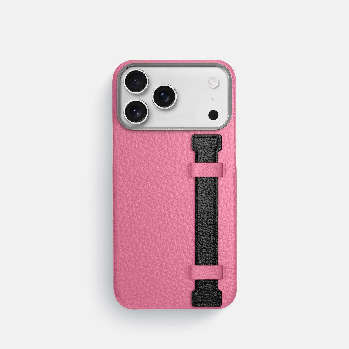 Handle Case Coloré For iPhone 18 Pro In Calf -1 | Pink-Steel