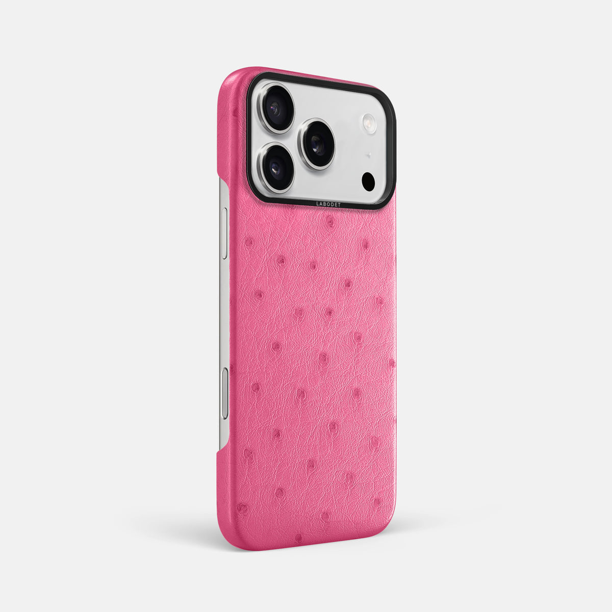 Classic Case For iPhone 17 Pro Max In Ostrich -2 | Pink-Black