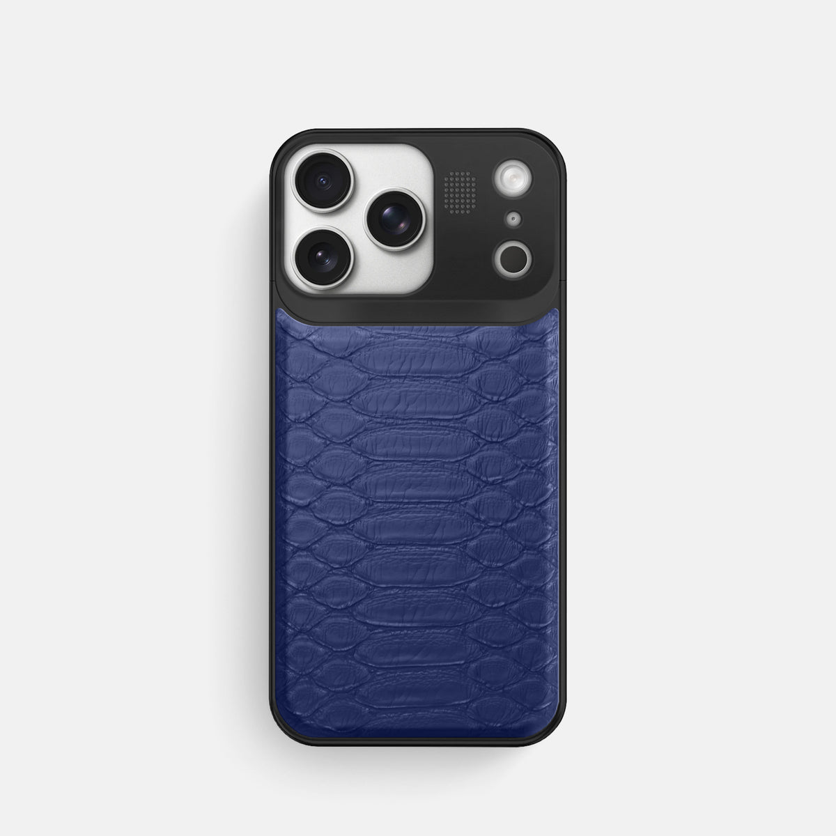 Metal Case For iPhone 17 Pro In Python -1 | Royal-Blue-Black