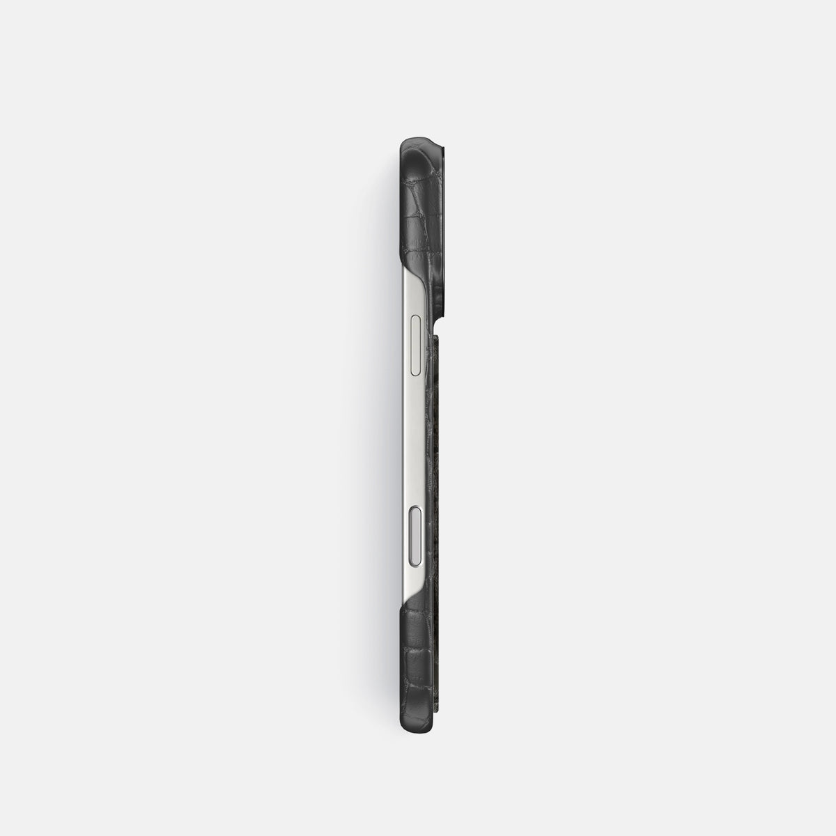 Classic Case With Carbon Dragon For iPhone 17 Pro In Alligator -3 | Grey-Black