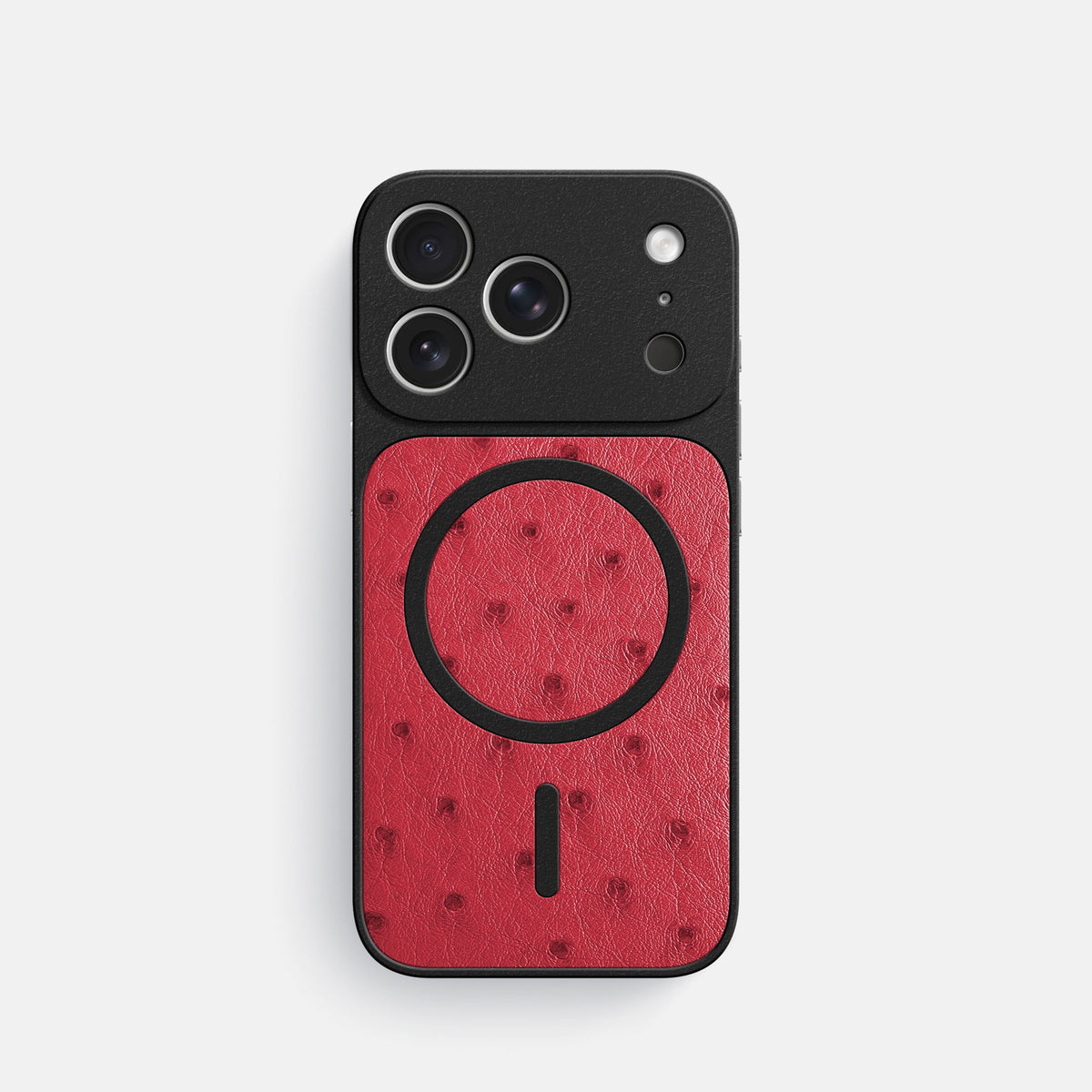 MagSafe Mask For iPhone 18 Pro In Ostrich -3 | Red