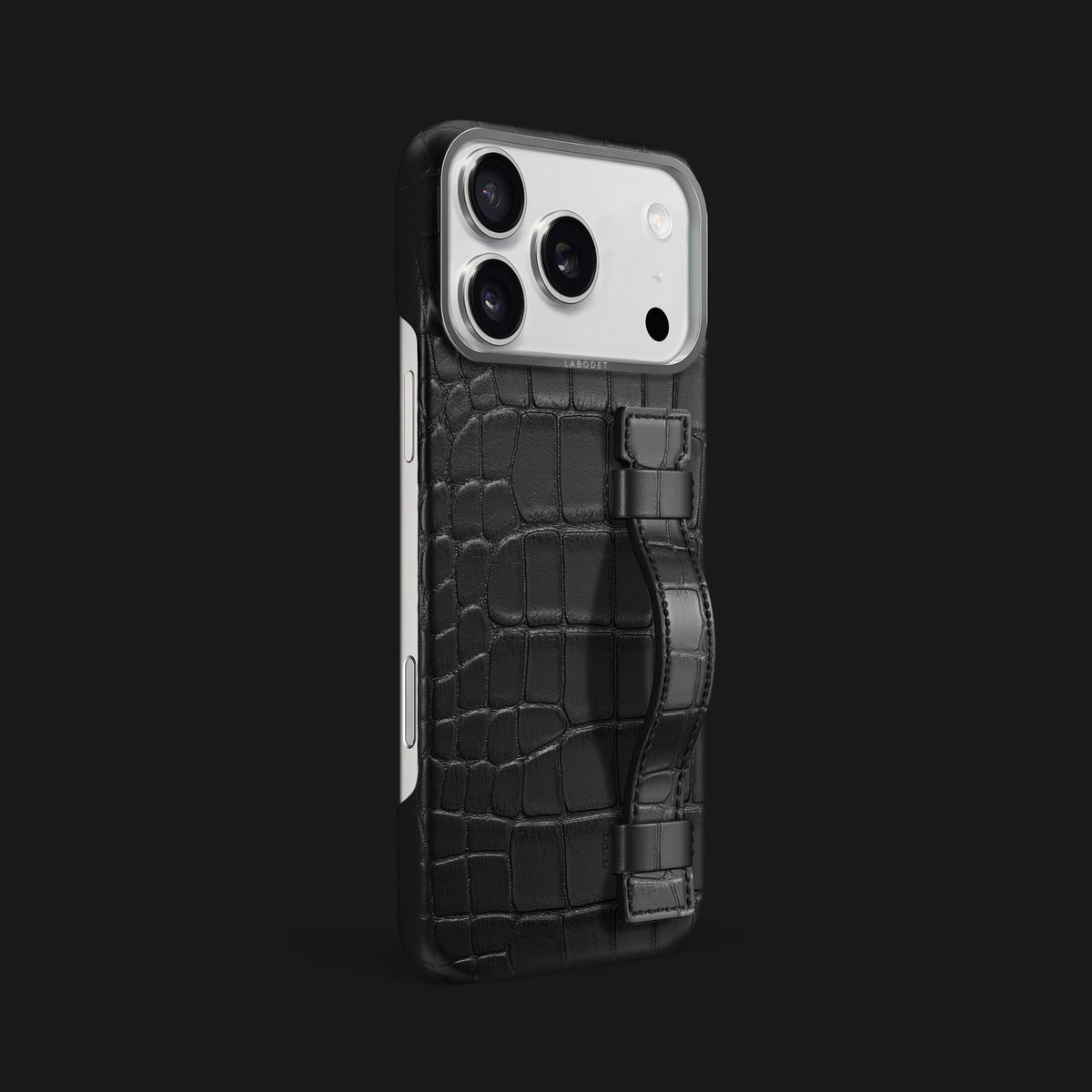 Handle Case Edition Black For iPhone 18 Pro Max In Alligator -2 | Edition-Black-Steel