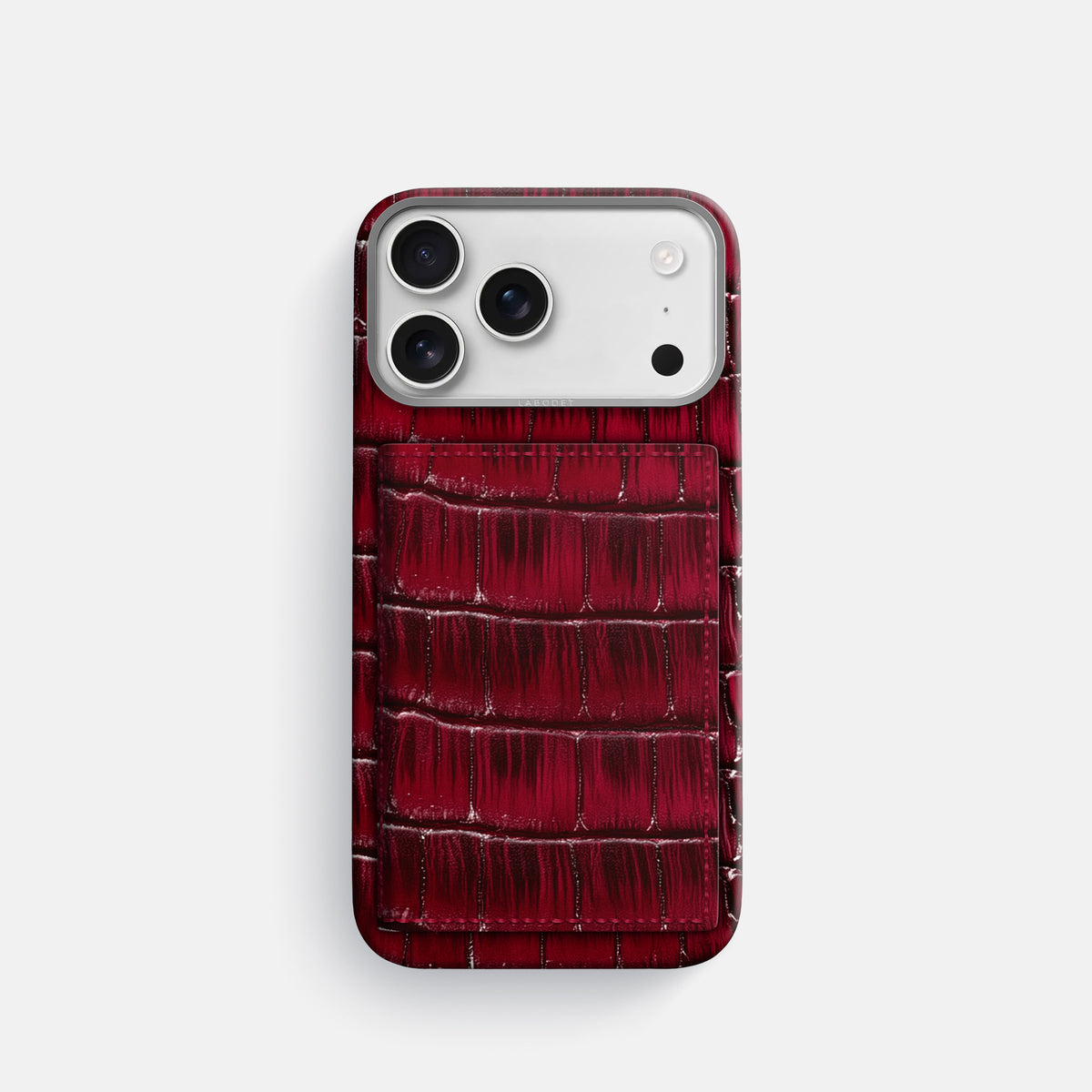 Bi-Fold Case For iPhone 17 Pro In Patina Alligator -1 | Havana-Burgundy-Steel