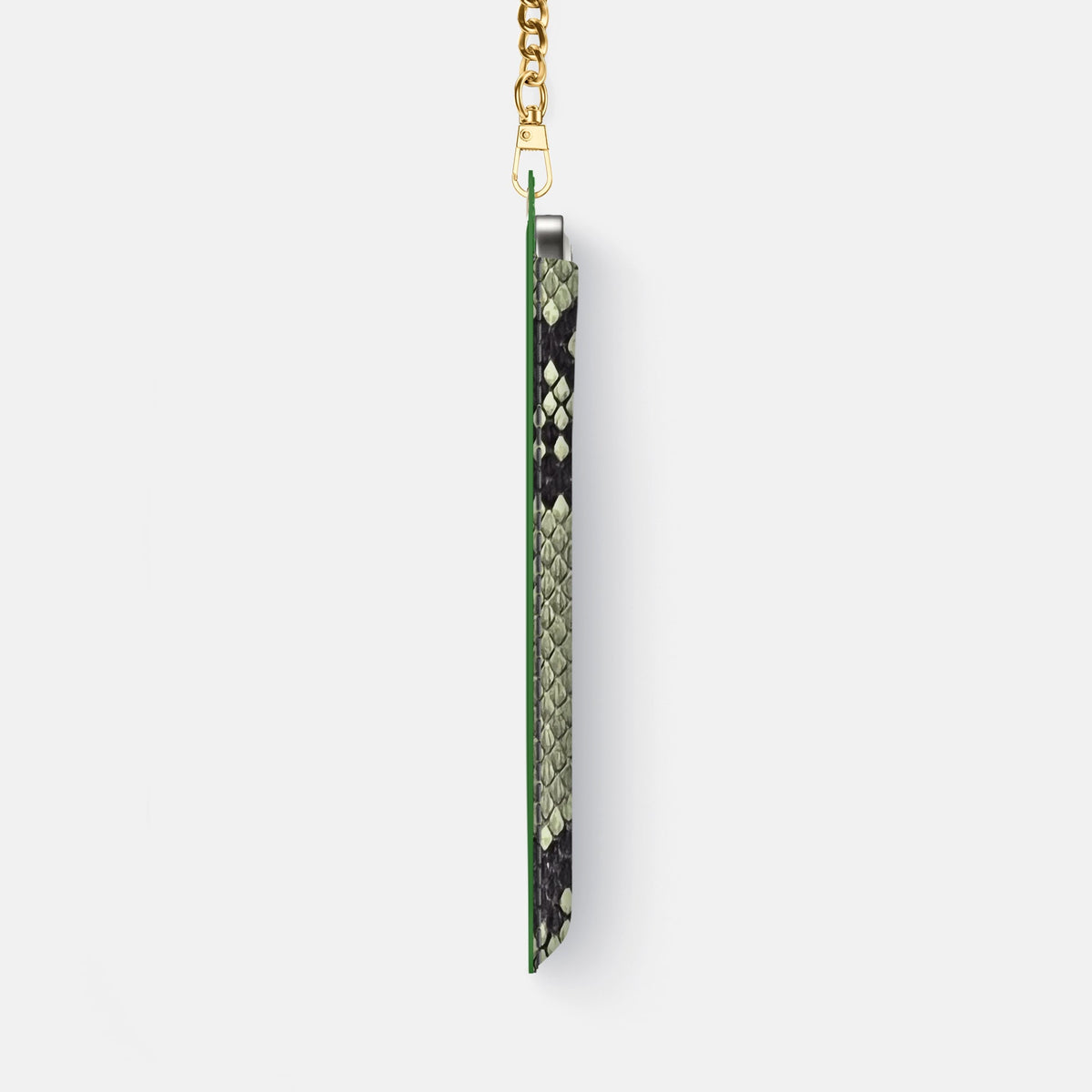 Crossbody Bag For iPhone 18 Pro Max In Deluxe Python -4 | Army-Green-Gold