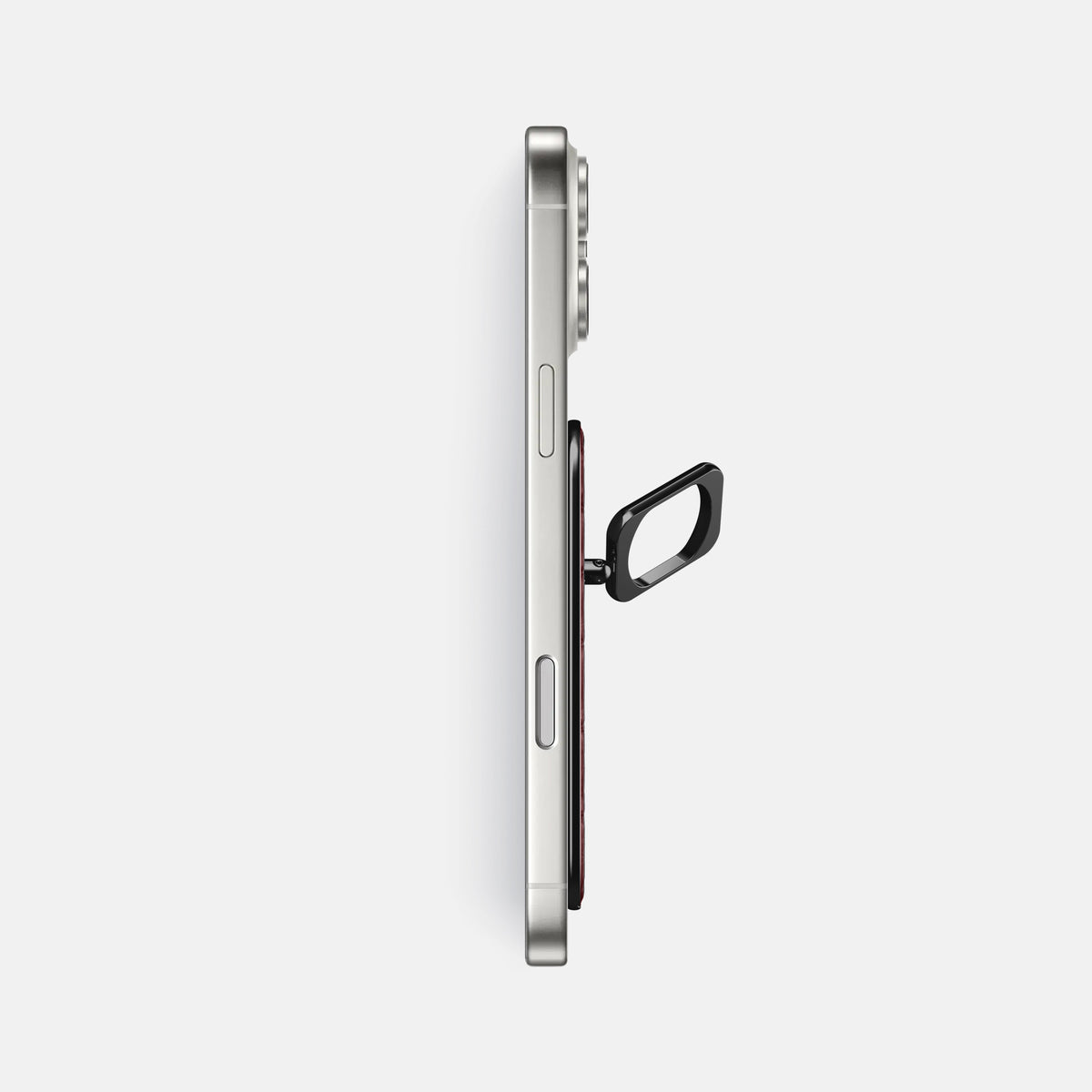 MagSafe Ring For iPhone 17 Pro Max In Calf -3 | Bordeaux-Black