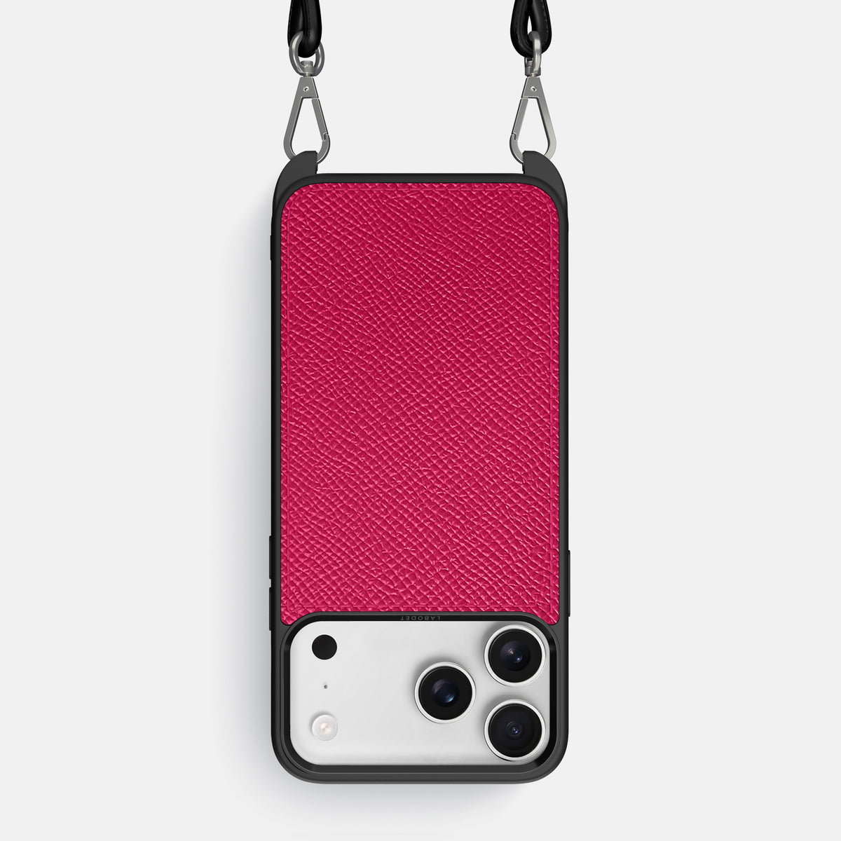 Crossbody Sport Case For iPhone 17 Pro Max In Epsom-Style Calf -1 | Fuchsia