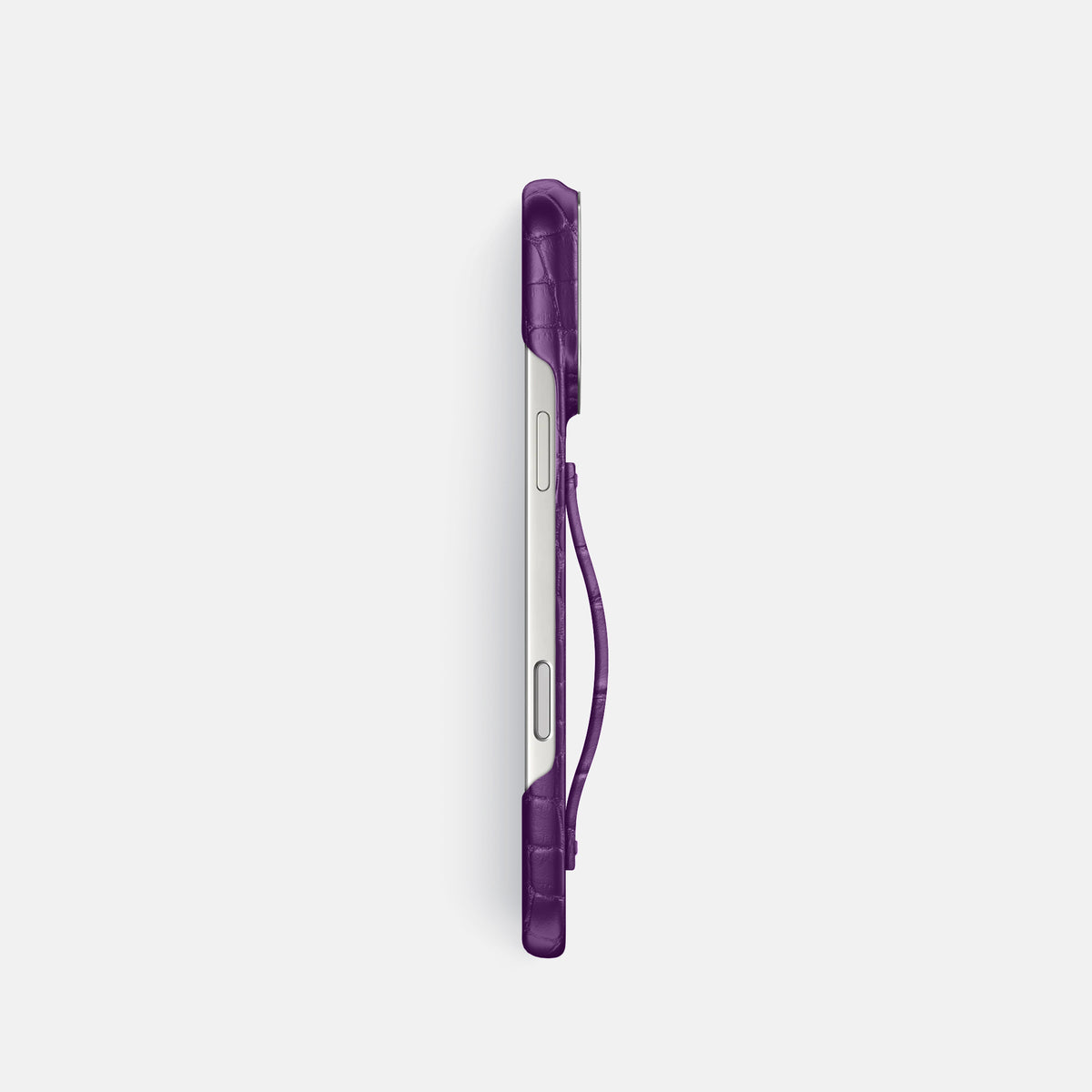 Finger Case For iPhone 17 Pro In Alligator -3 | Purple-Steel