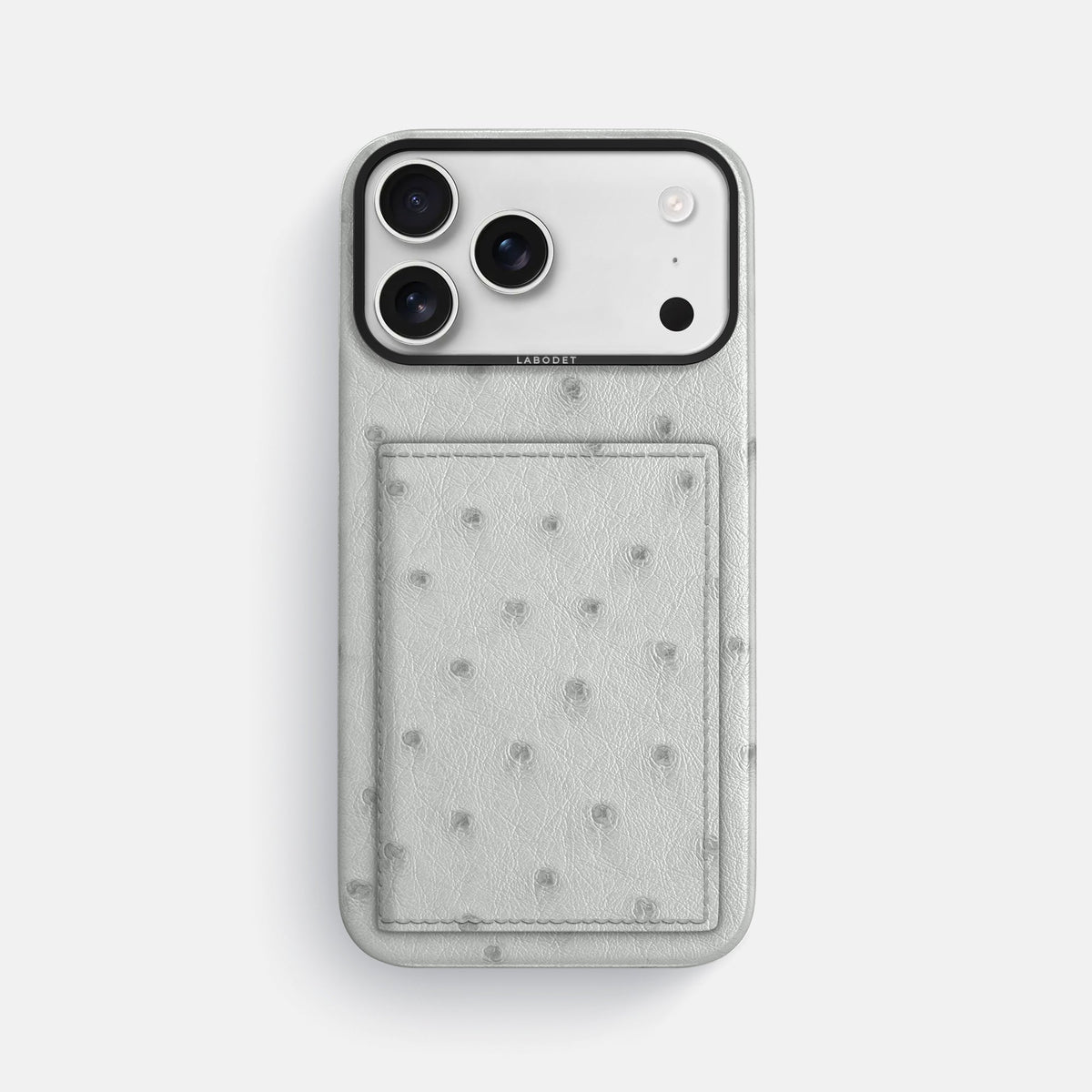 Bi-Fold Case For iPhone 18 Pro Max In Ostrich -1 | White-Black
