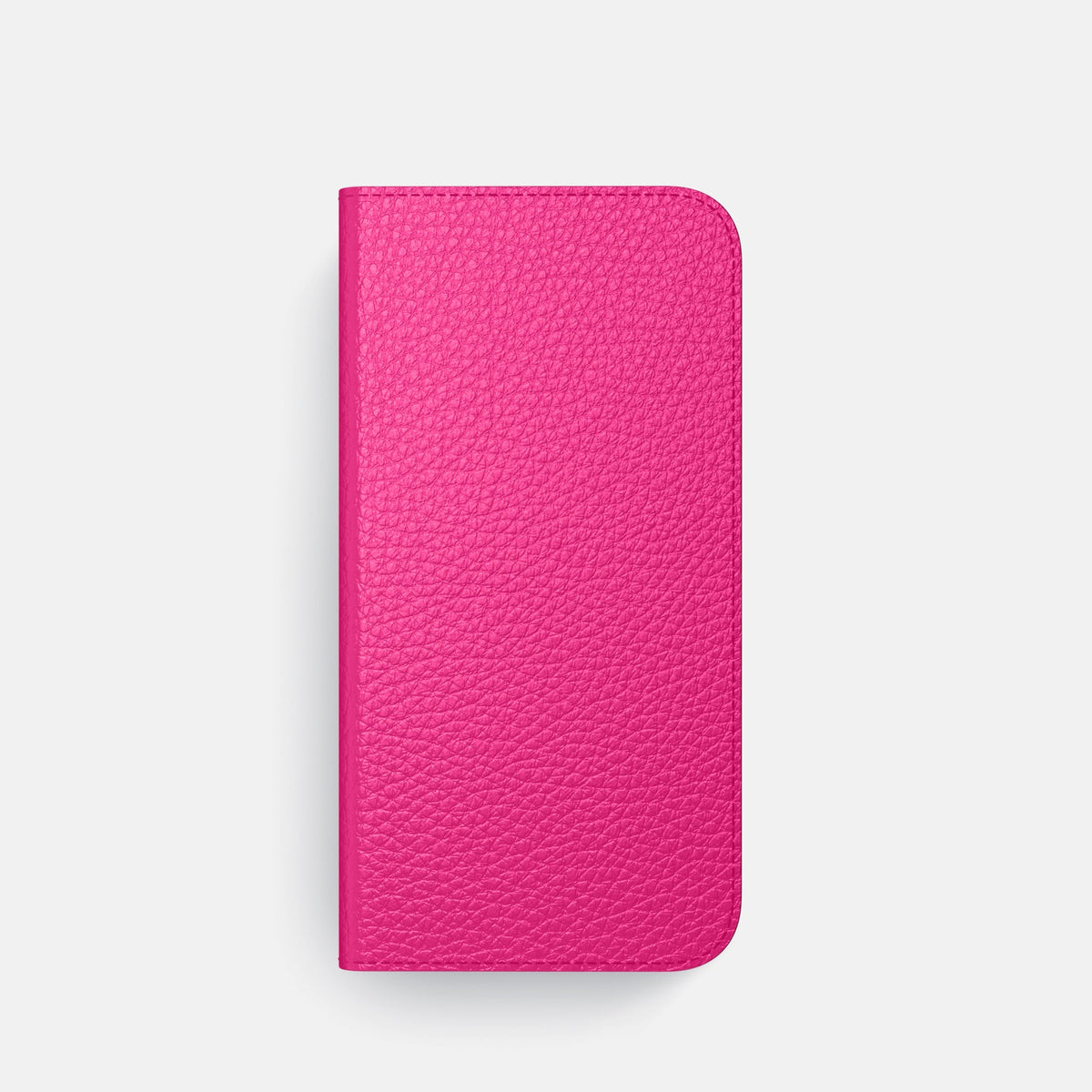 Folio Case with Card For iPhone 18 Pro In Calf -4 | Magenta-Black