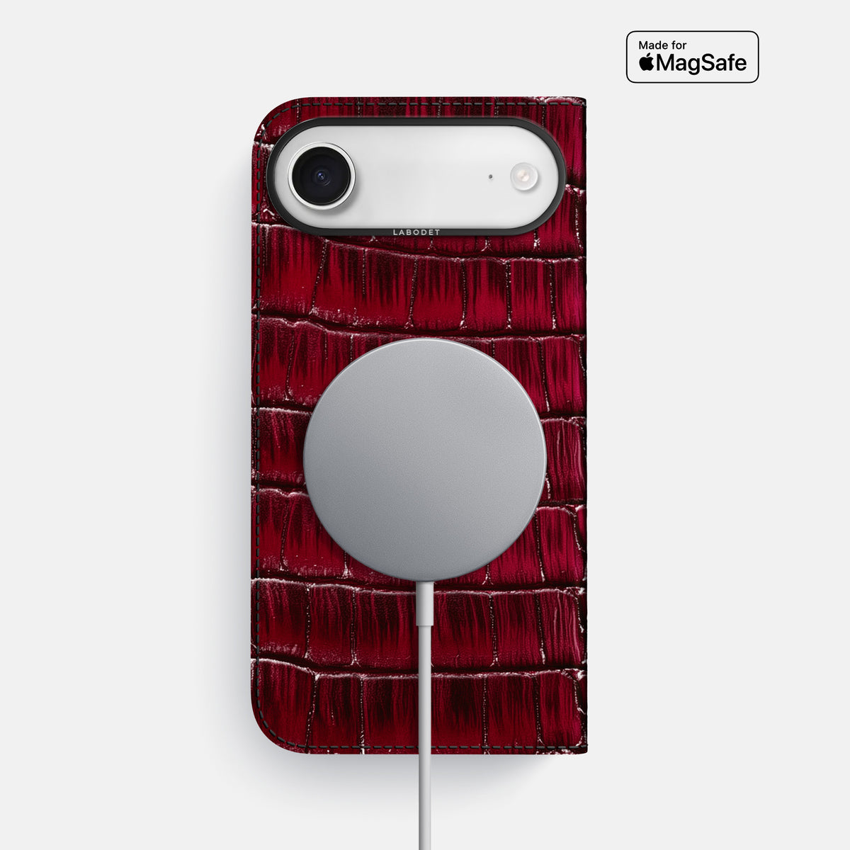 Folio Case For iPhone 17 Air In Patina Alligator -3 | Havana-Burgundy-Black