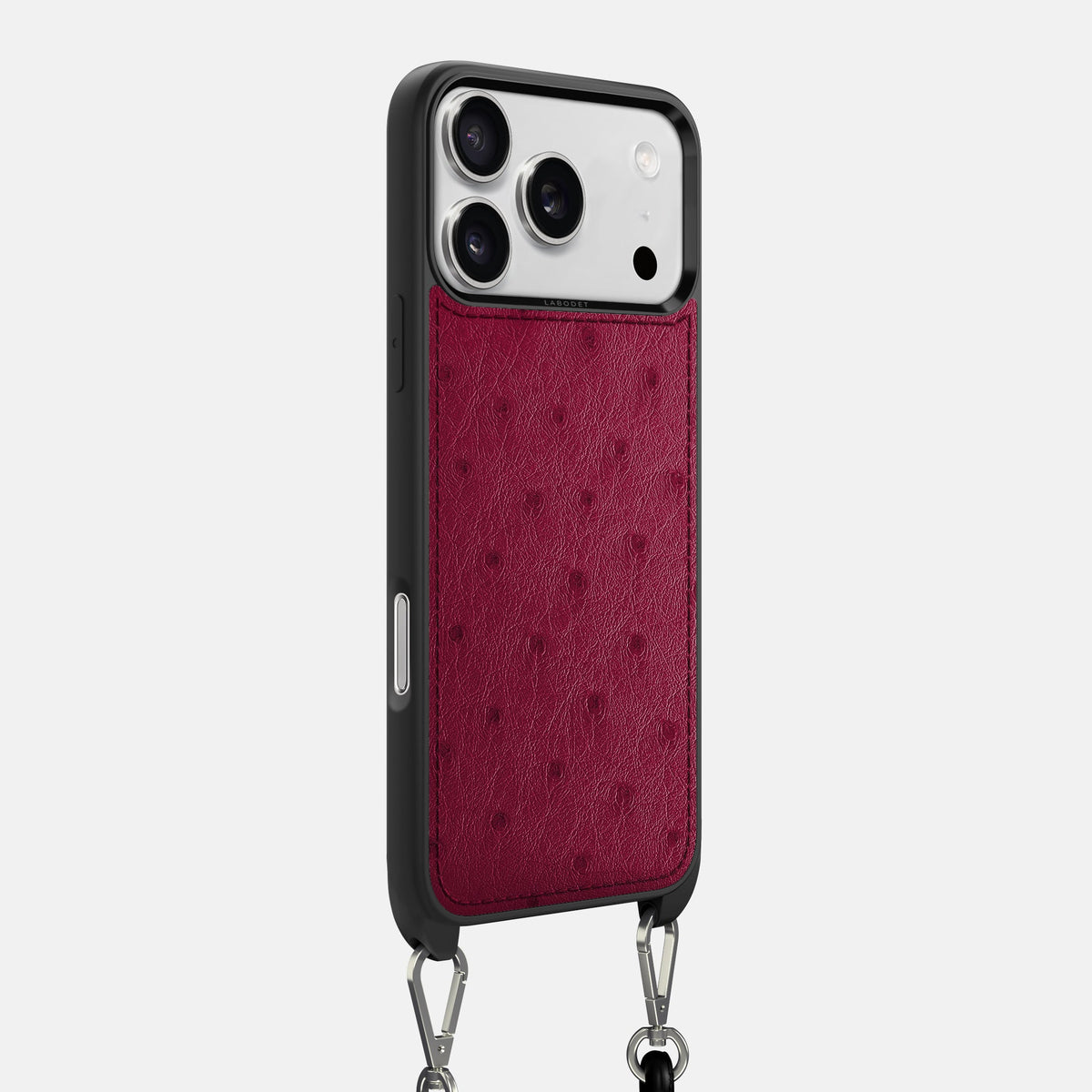 Crossbody Sport Case For iPhone 18 Pro Max In Ostrich -2 | Bordeaux