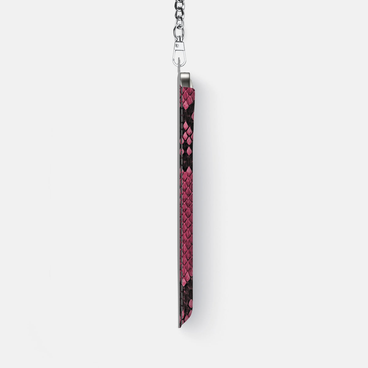 Crossbody Bag For iPhone 18 Pro Max In Deluxe Python -4 | Burgundy-Steel