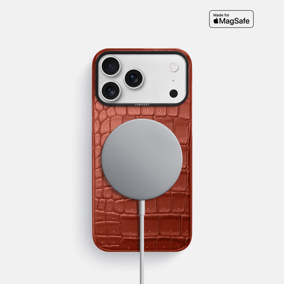Classic Case For iPhone 17 Pro In Porosus Crocodile -5 | Mahogany-Brown-Black