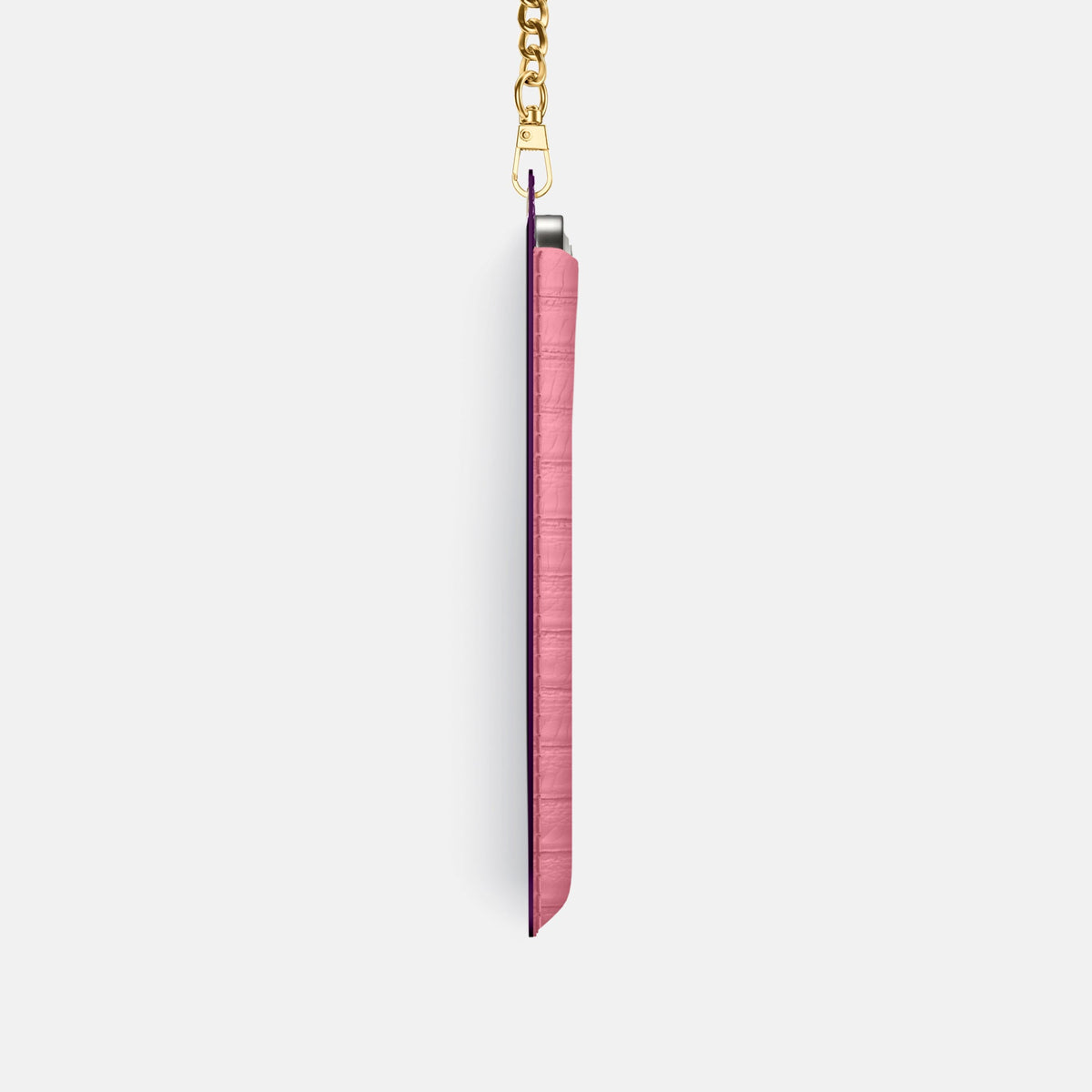 Crossbody Bag For iPhone 18 Pro In Python -4 | Pink-Gold