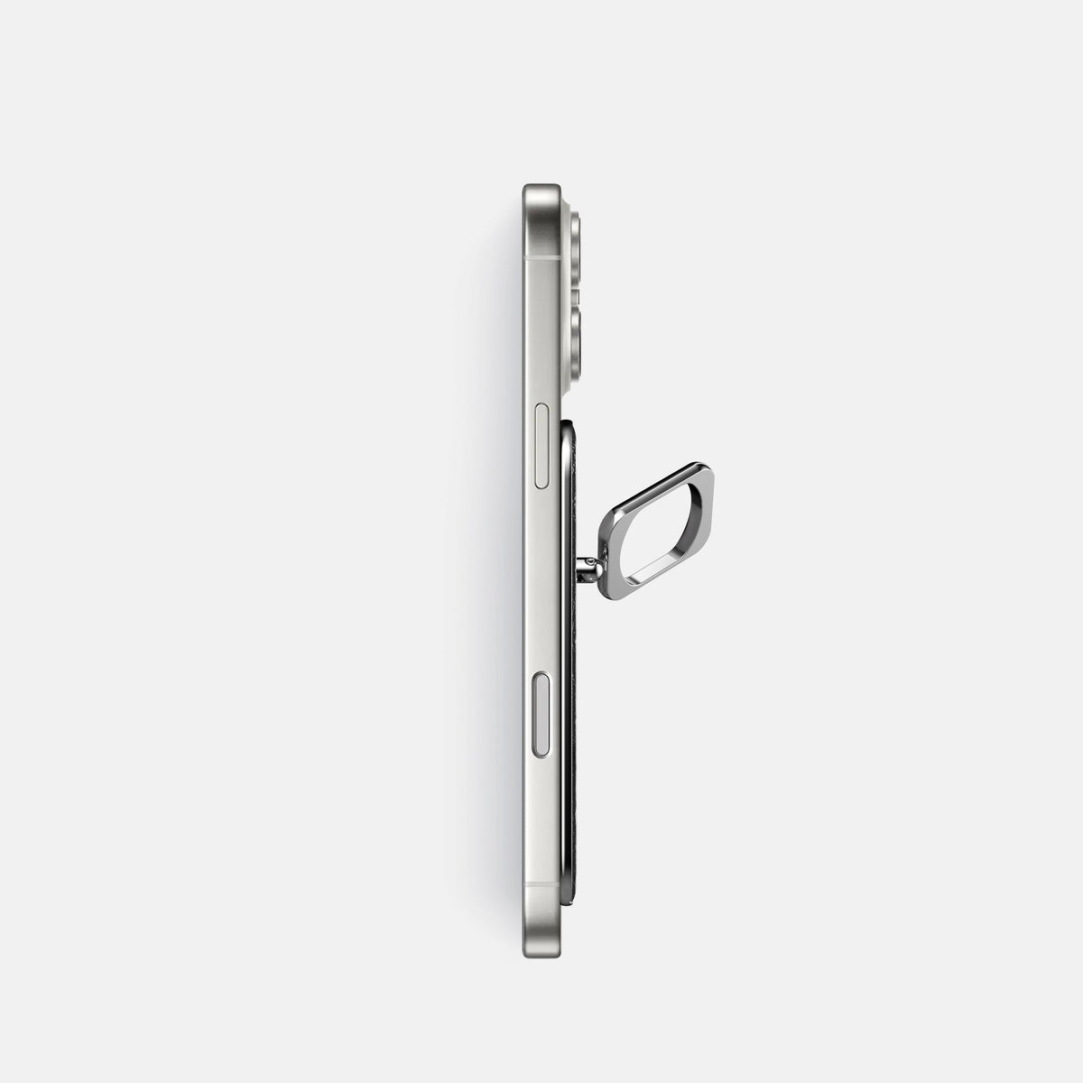 MagSafe Ring For iPhone 18 Pro In Ostrich -3 | Black-Steel