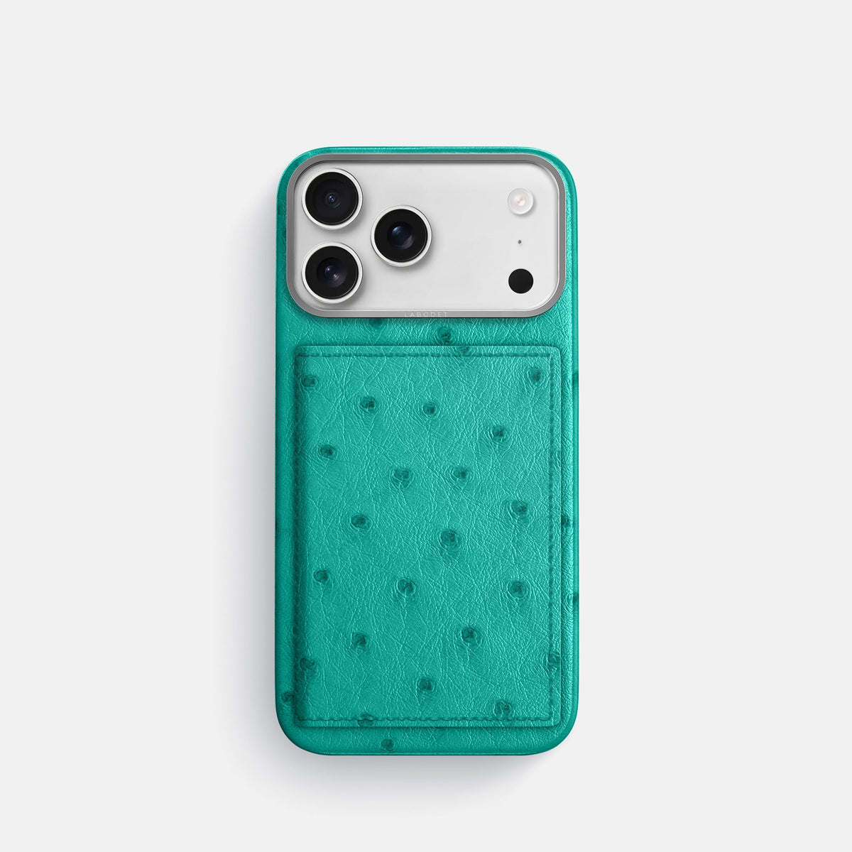 Bi-Fold Case For iPhone 18 Pro In Ostrich -1 | Turquoise-Steel