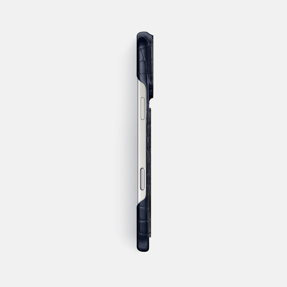 Classic Case With Carbon Dragon For iPhone 17 Pro Max In Alligator -3 | Navy-Blue-Black