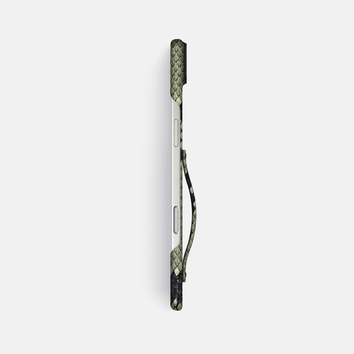 Finger Case For iPhone 17 Air In Deluxe Python -3 | Army-Green-Black