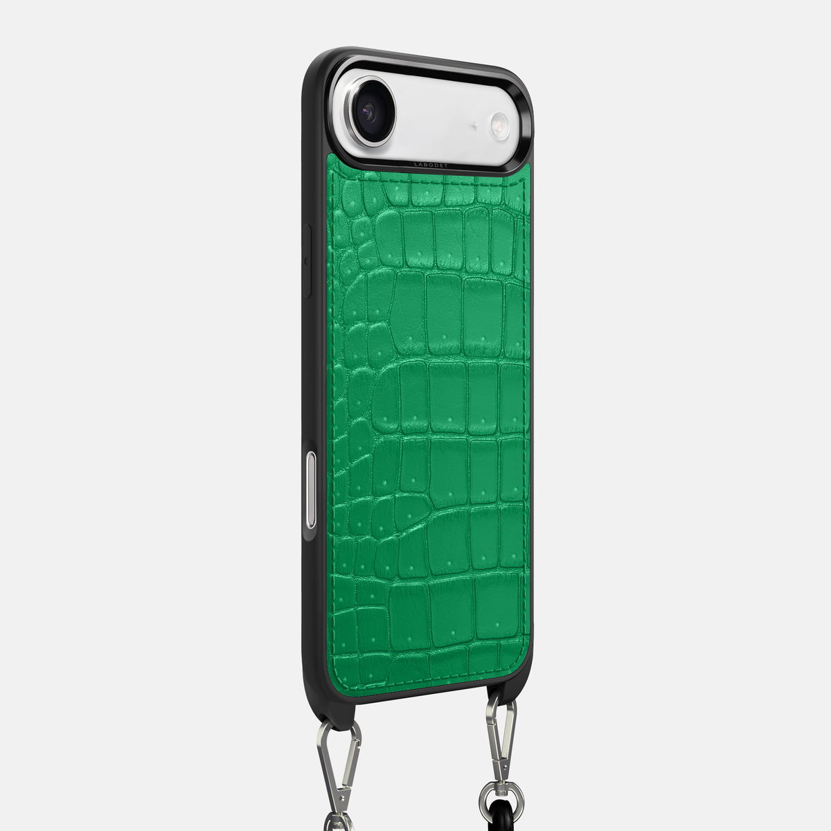 Crossbody Sport Case For iPhone 17 Air In Porosus Crocodile -2 | Cactus-Green