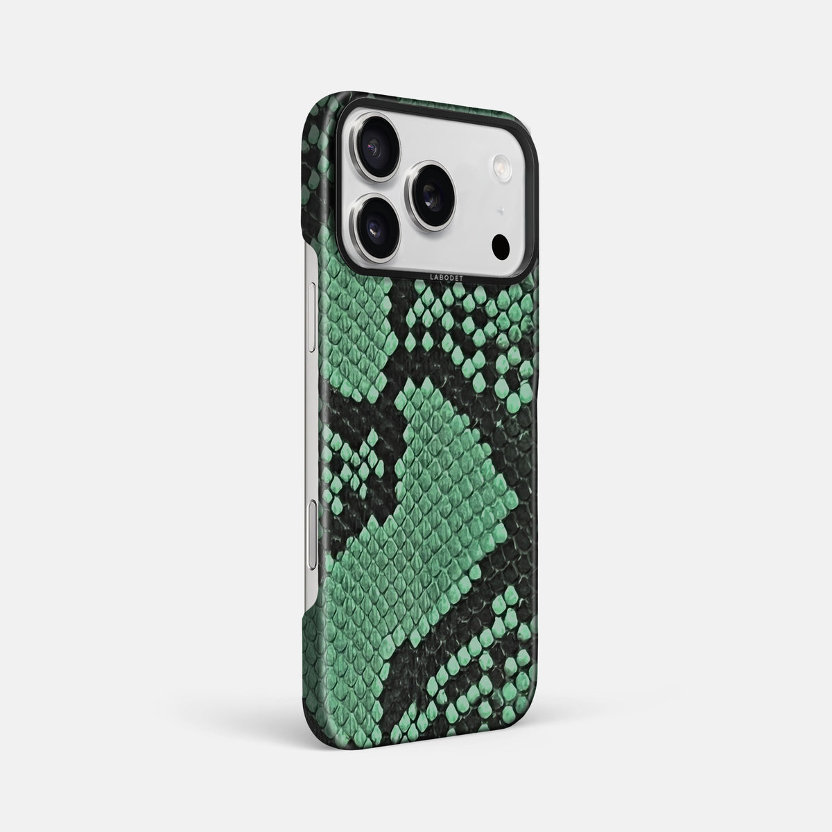 Classic Case For iPhone 17 Pro Max In Deluxe Python -2 | Forest-Green-Black