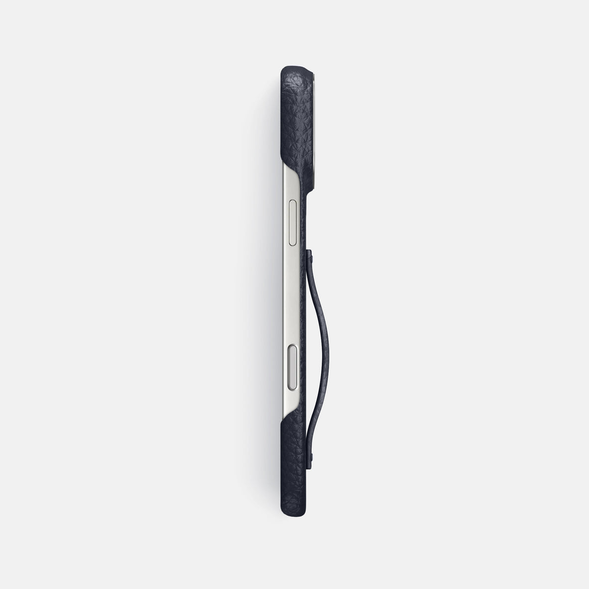 Finger Case For iPhone 17 Pro Max In Calf -3 | Marine-Steel