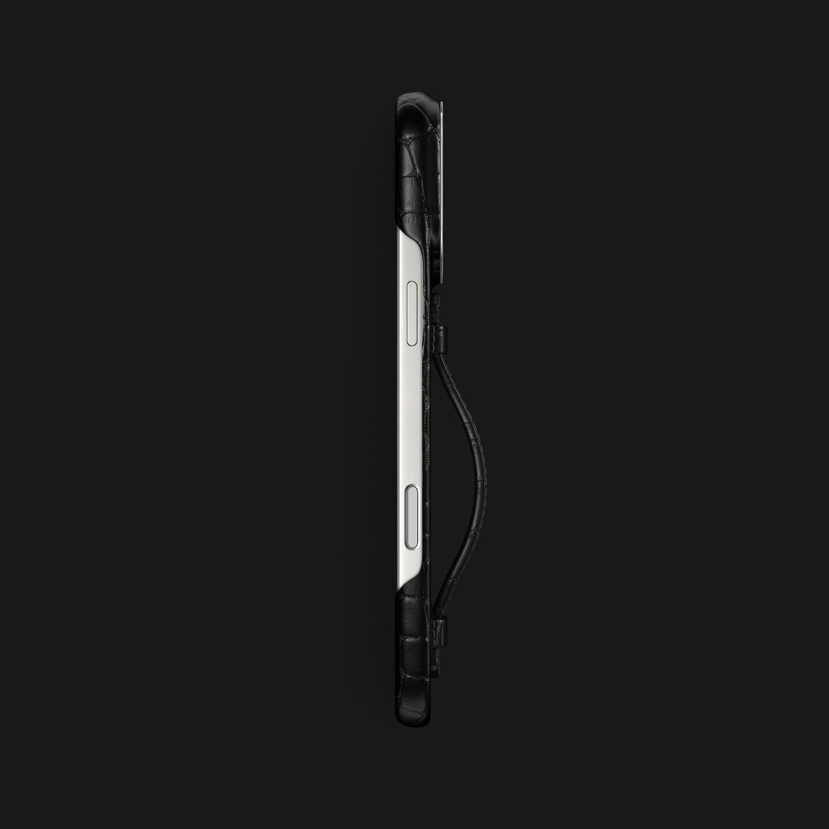 Center Handle Edition Black For iPhone 18 Pro Max In Alligator -2 | Edition-Black-Steel