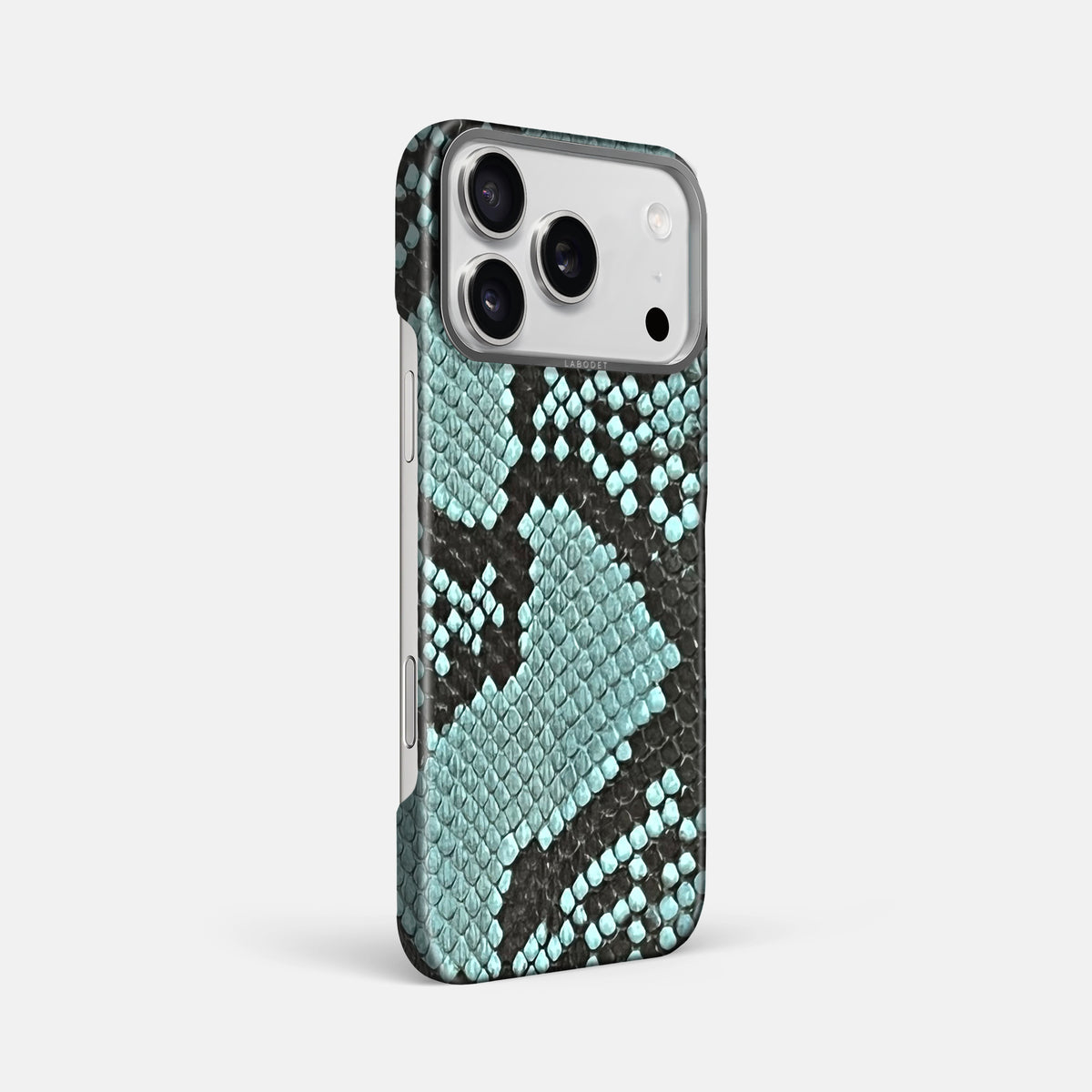 Classic Case For iPhone 17 Pro Max In Deluxe Python -2 | Blue-Lagoon-Steel