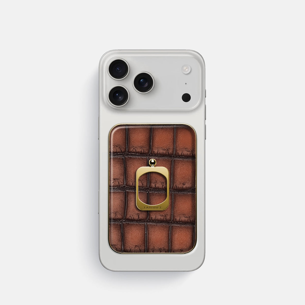 MagSafe Ring For iPhone 18 Pro In Patina Alligator -2 | Baobab-Gold