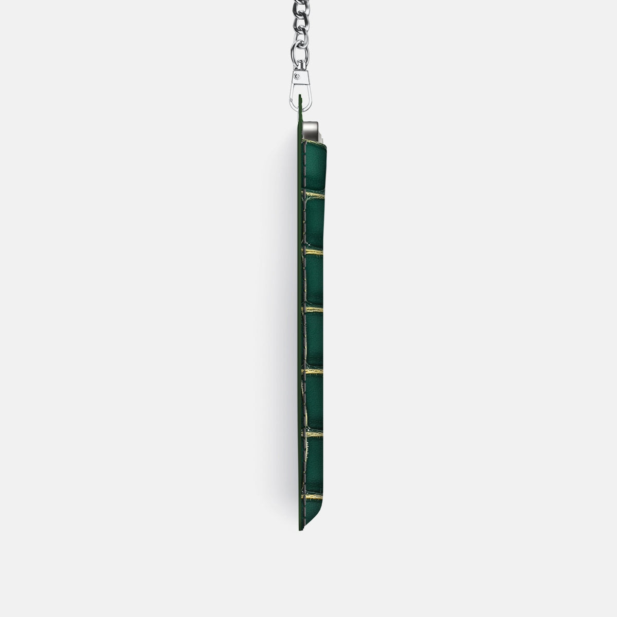 Crossbody Bag For iPhone 18 Pro In Patina Alligator -4 | Cambridge-Steel