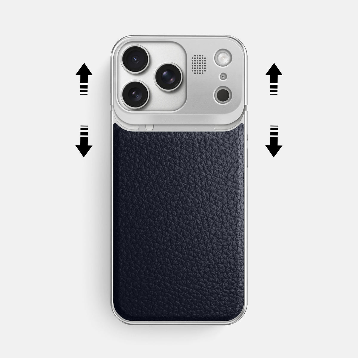 Metal Case For iPhone 17 Pro Max In Calf -2 | Marine-Steel