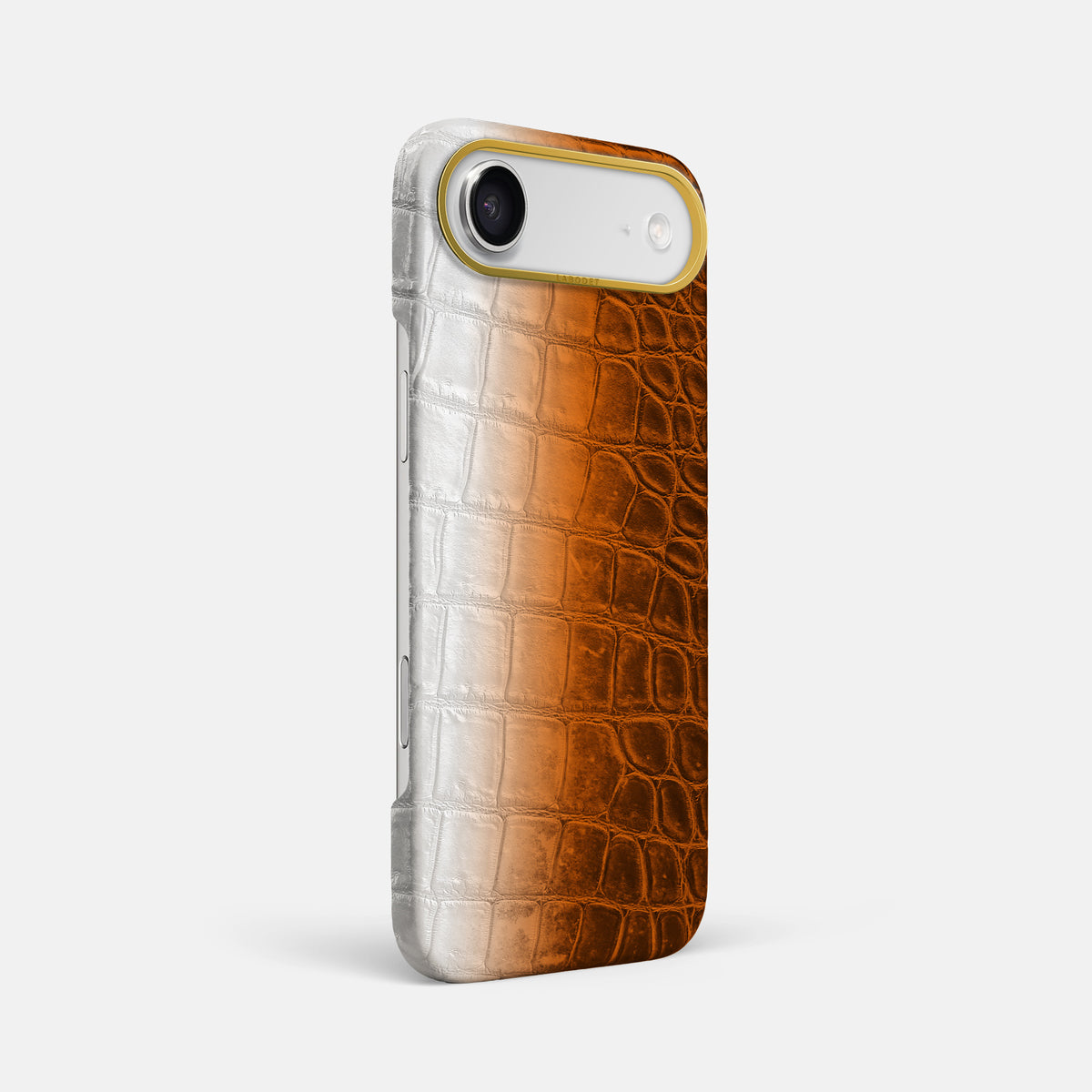 Classic Case For iPhone 17 Air In Himalayan Crocodile -2 | Orange-Gold