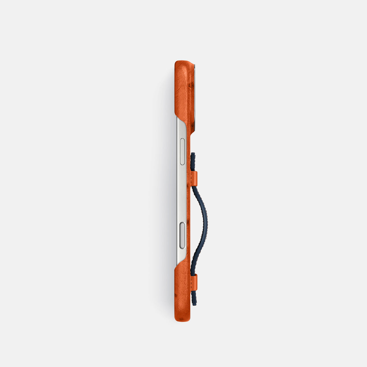 Handle Case Coloré For iPhone 17 Pro In Ostrich -3 | Orange-Steel