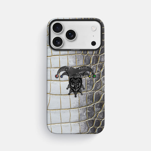 Classic Case With Carbon Joker For iPhone 17 Pro Max In Himalayan Crocodile
