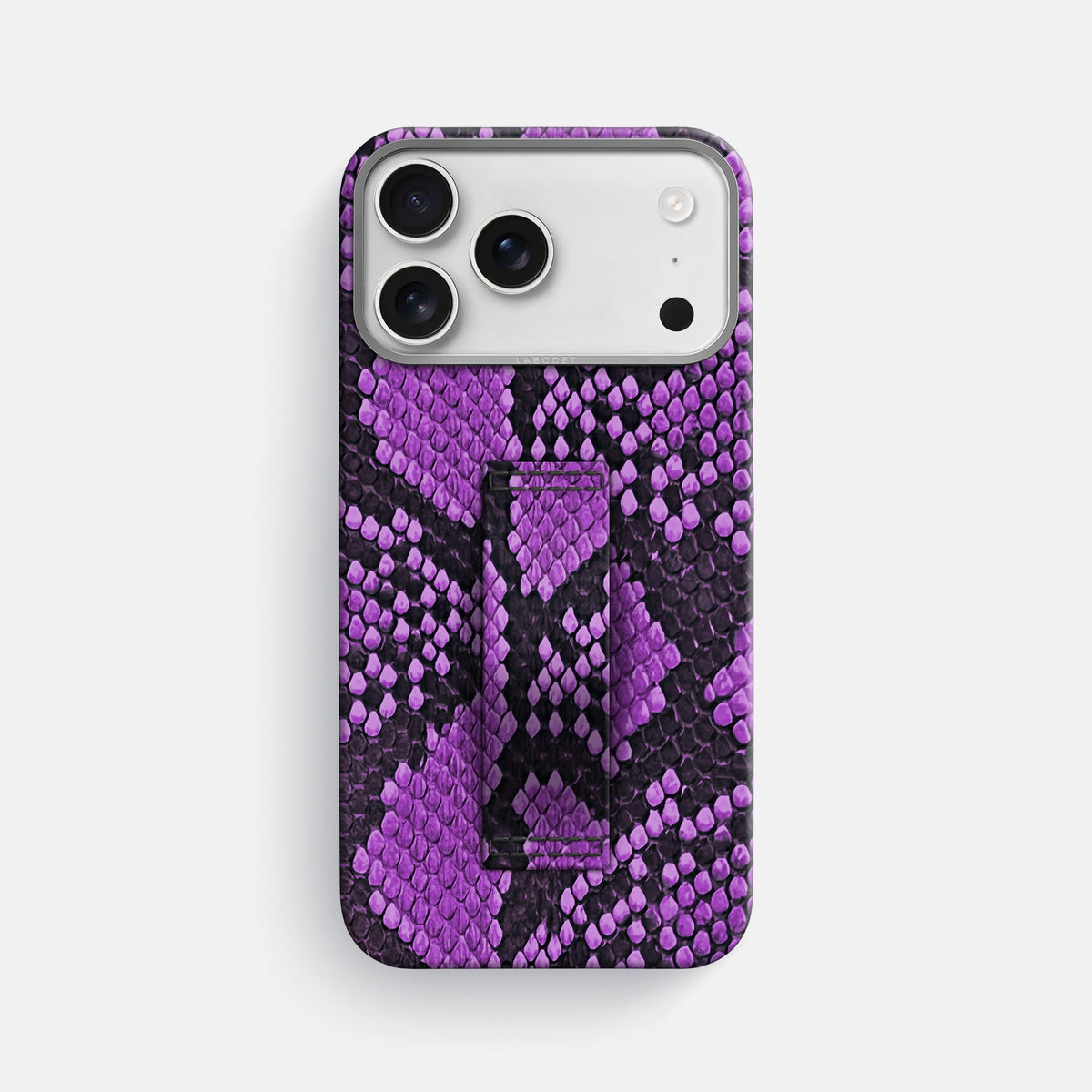 Finger Case For iPhone 18 Pro Max In Deluxe Python -1 | Purple-Steel