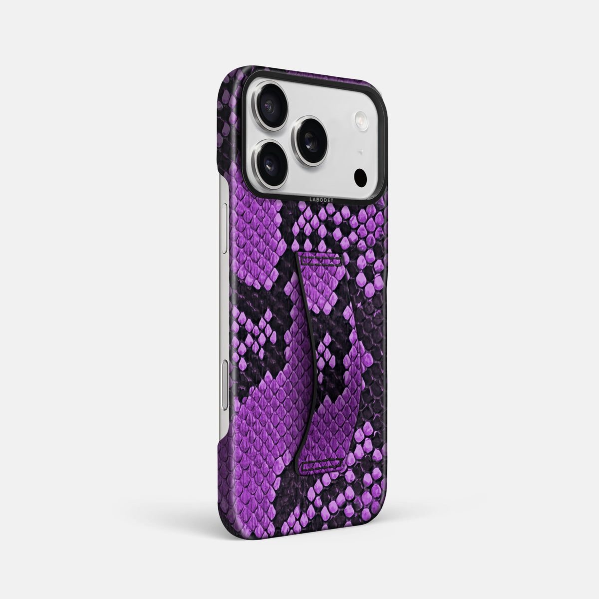 Finger Case For iPhone 18 Pro Max In Deluxe Python -2 | Purple-Black