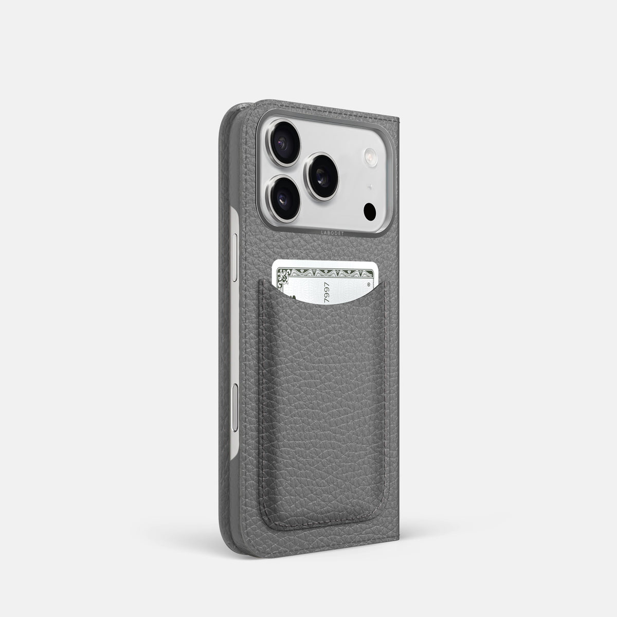 Folio Case with Card For iPhone 17 Pro In Calf -1 | Souris-Steel