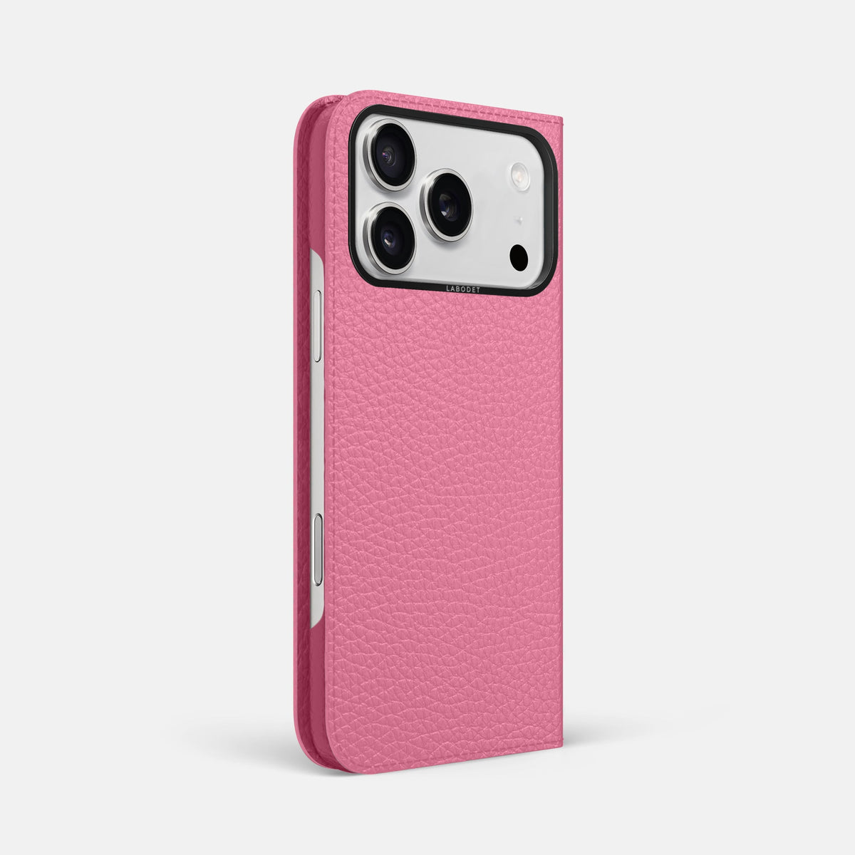 Folio Case For iPhone 18 Pro Max In Calf -1 | Pink-Black