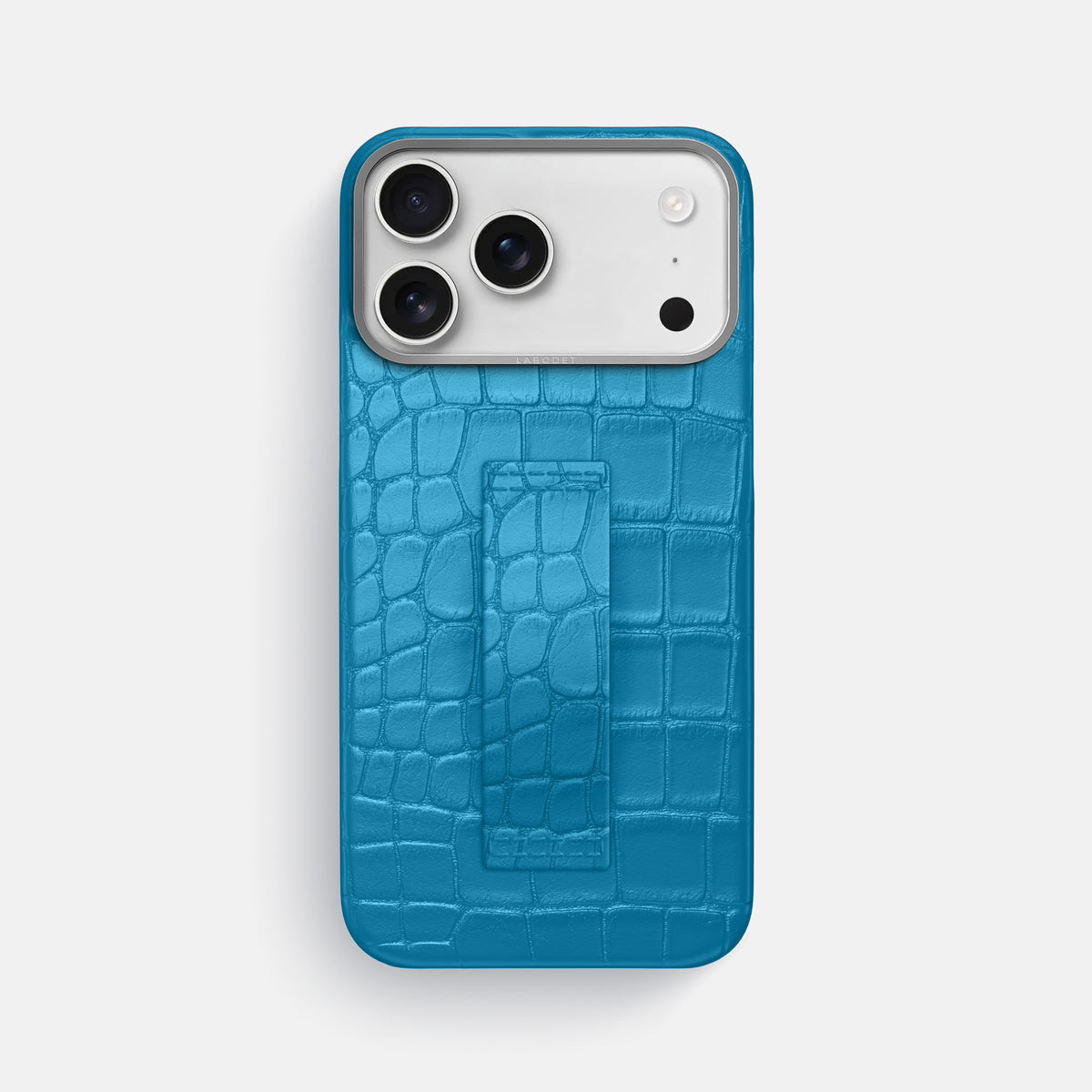 Finger Case For iPhone 17 Pro Max In Alligator -1 | Curaçao-Blue-Steel
