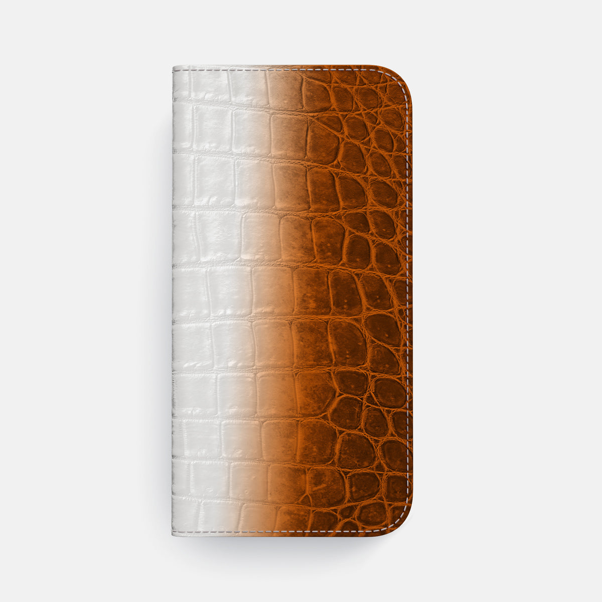 Folio Case For iPhone 17 Pro Max In Himalayan Crocodile -4 | Orange-Gold