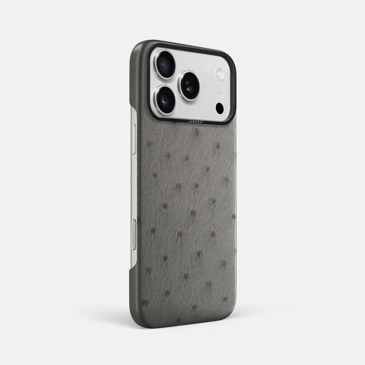 Classic Case For iPhone 18 Pro Max In Ostrich -2 | Grey-Black